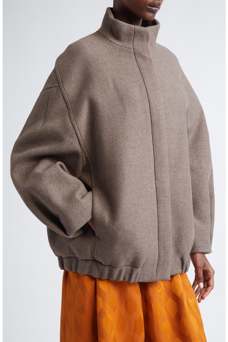 Voles Oversize Wool Blend Jacket, Alternate, color, TAUPE