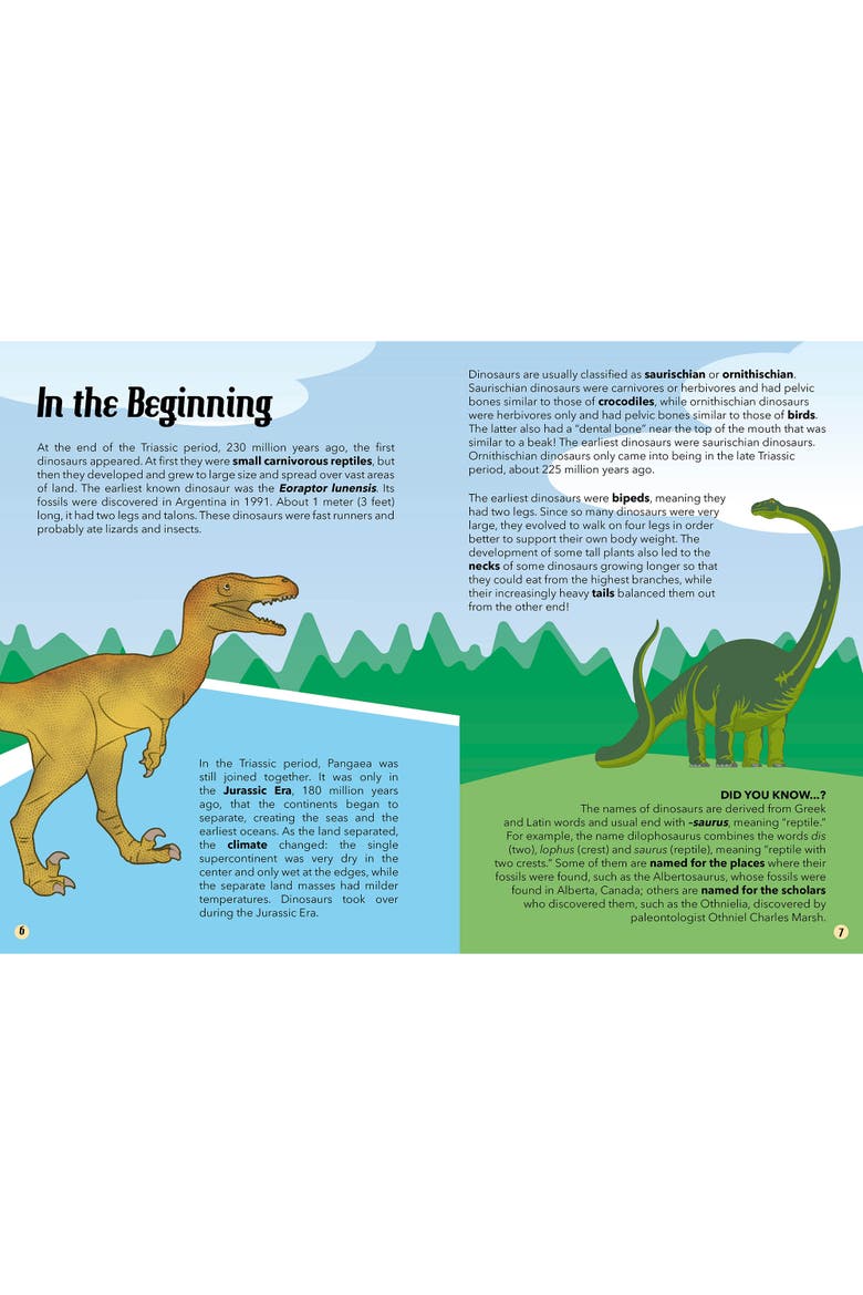 Travel, Learn and Explore Dinosaurs 205 Piece Puzzle, Alternate, color, Multicolored