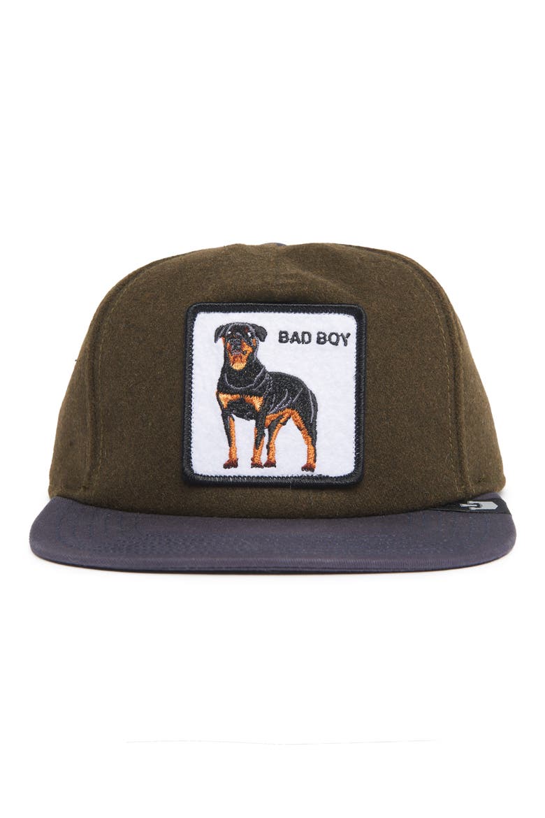 Top Dog Patch Trucker Hat, Alternate, color, OLIVE