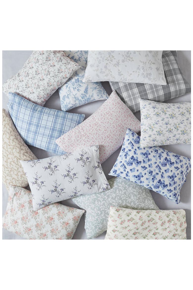 Rosalie Cotton Flannel Sheet Set, Alternate, color, LT-PASTEL GREY
