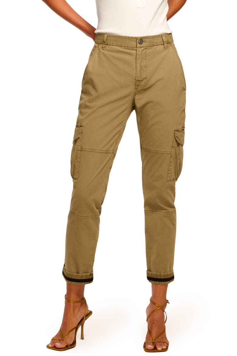 Isabelle Cargo Pants, Alternate, color, SAFARI GREEN