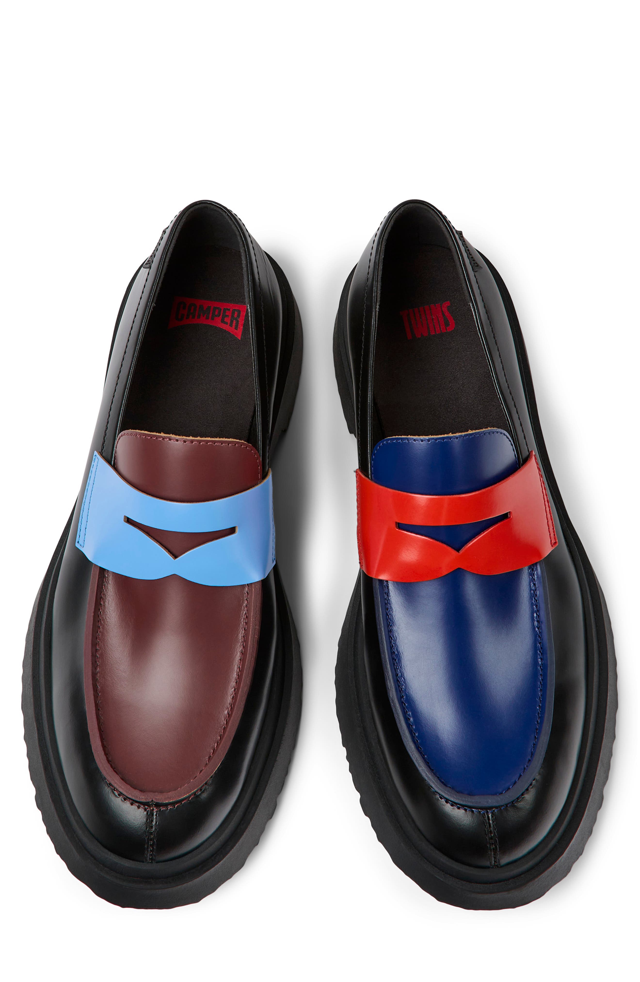 Camper Walden Patent Leather Penny Loafer, Alternate, color, 