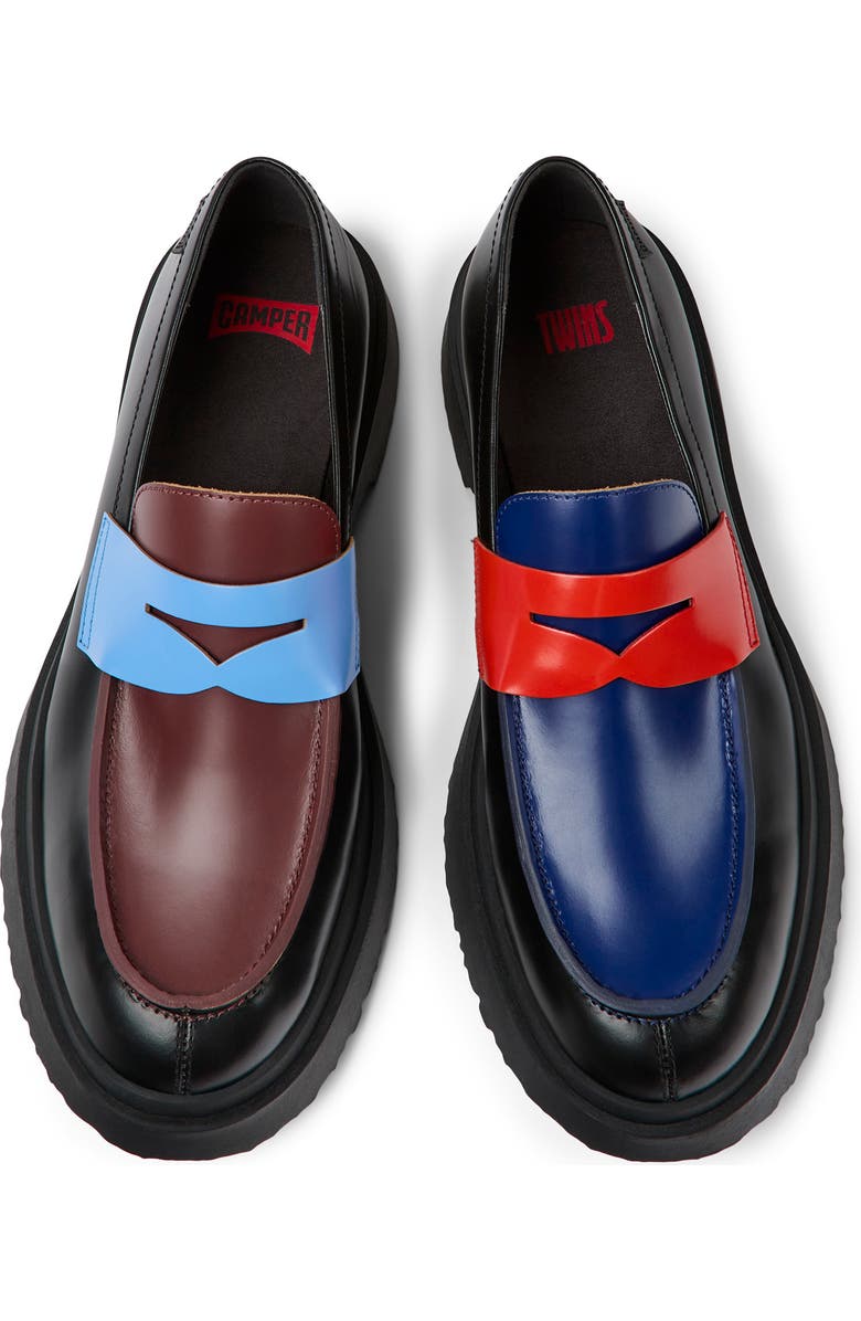 Camper Walden Patent Leather Penny Loafer, Alternate, color,