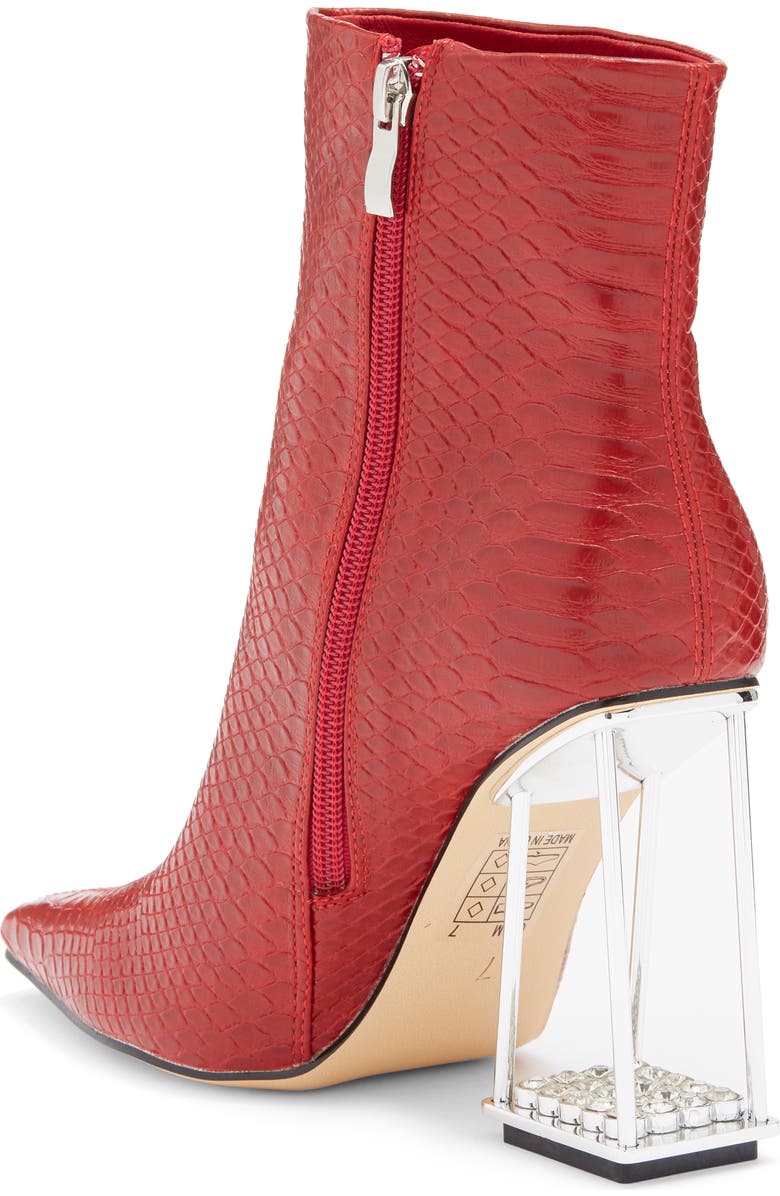 LADY COUTURE Glam Snakeskin Embossed Boot, Alternate, color, Red