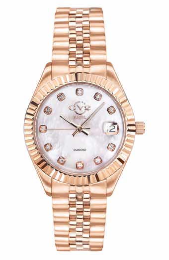 GV2 Women's Naples Swiss Diamond Watch, 34mm - 0.146 ctw