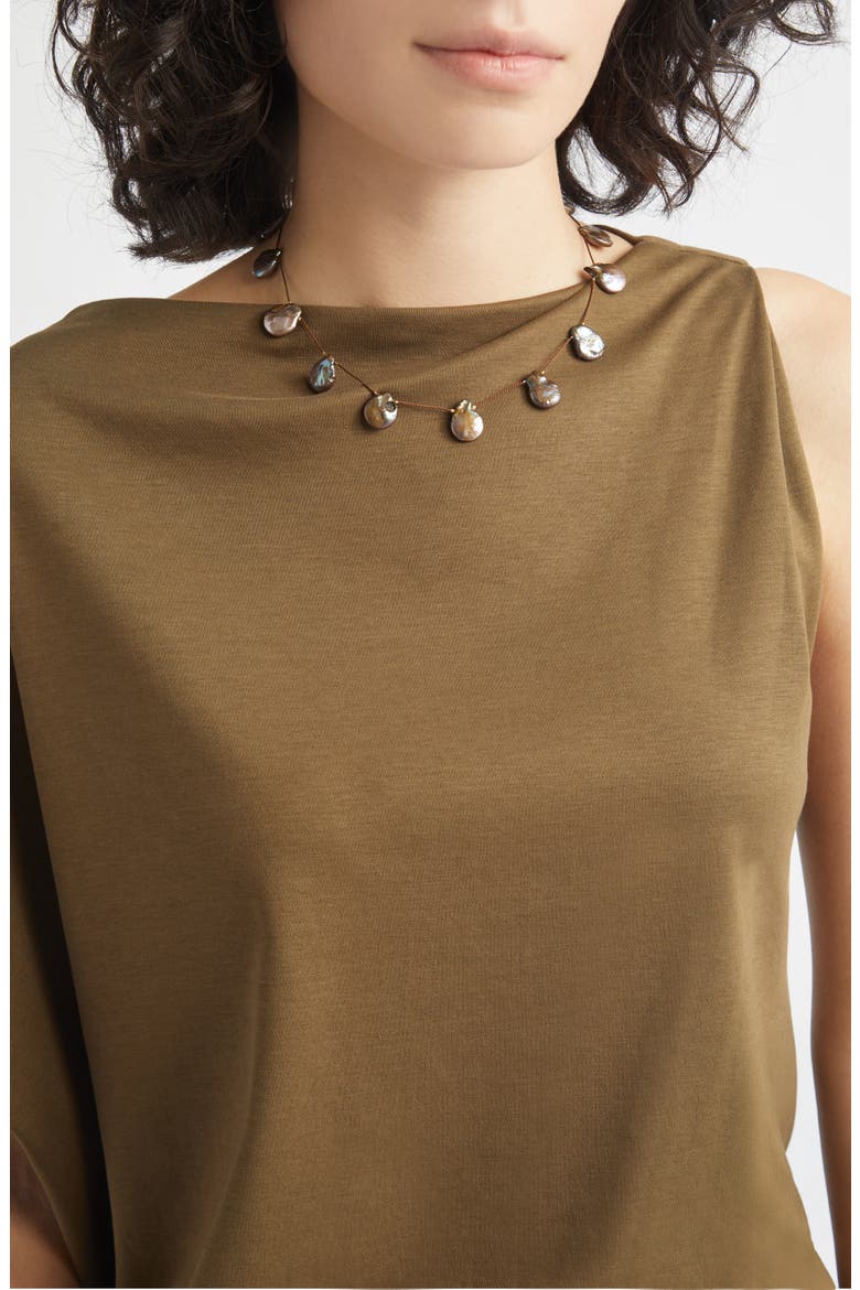 Desnuda Freshwater Pearl Station Necklace, Alternate, color, SPACE