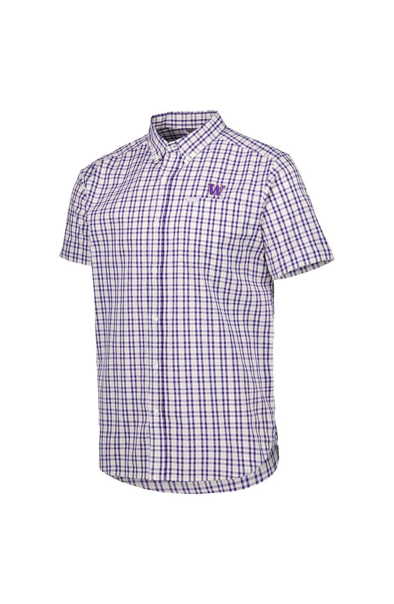 Columbia Men's Columbia Purple Washington Huskies Rapid Rivers Logo Button-Down Shirt, Alternate, color, 