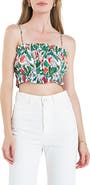 English Factory Floral Crop Camisole