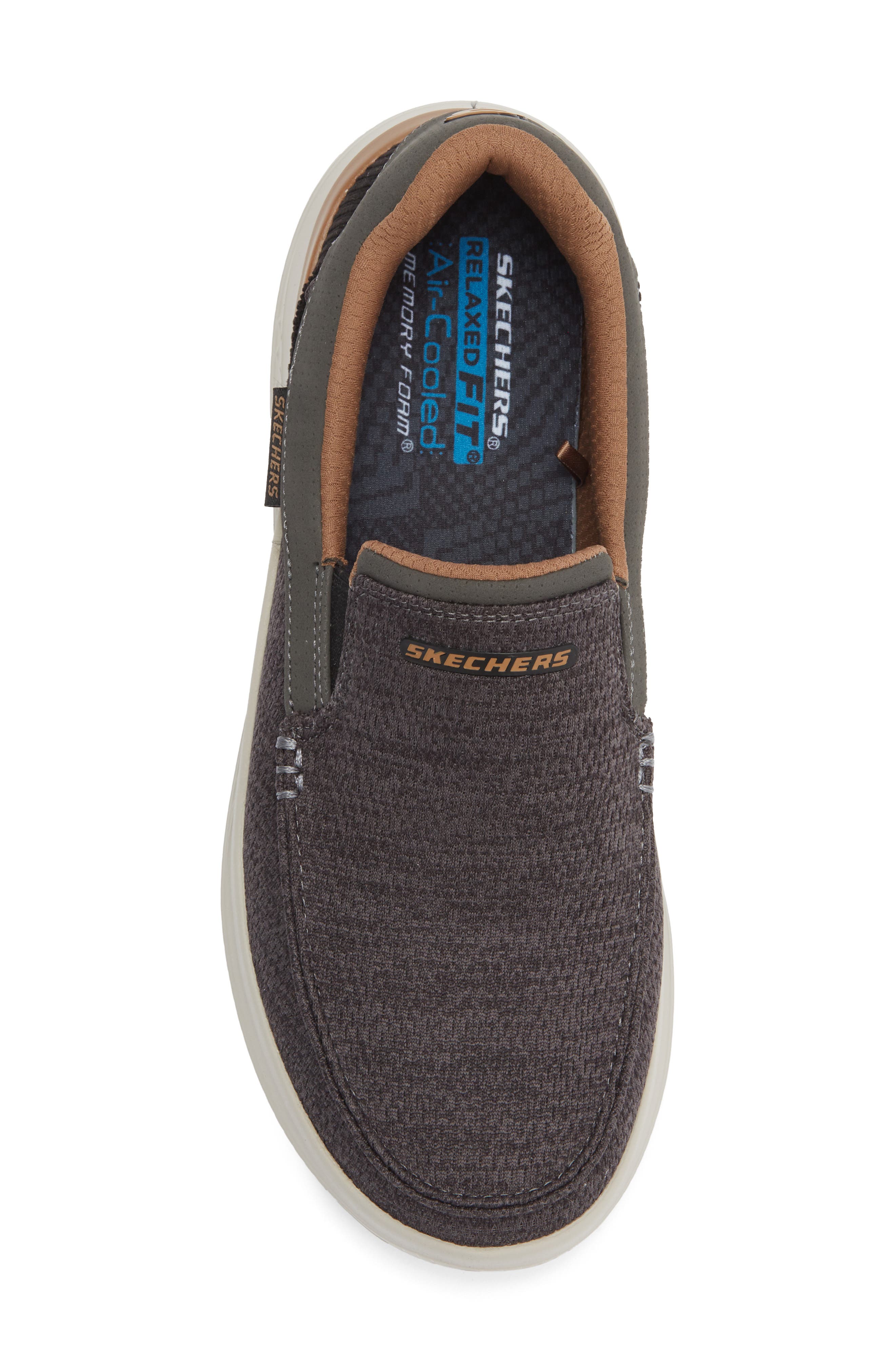 SKECHERS Hasting Fielden Slip-On Sneaker, Alternate, color, Grey/ Black