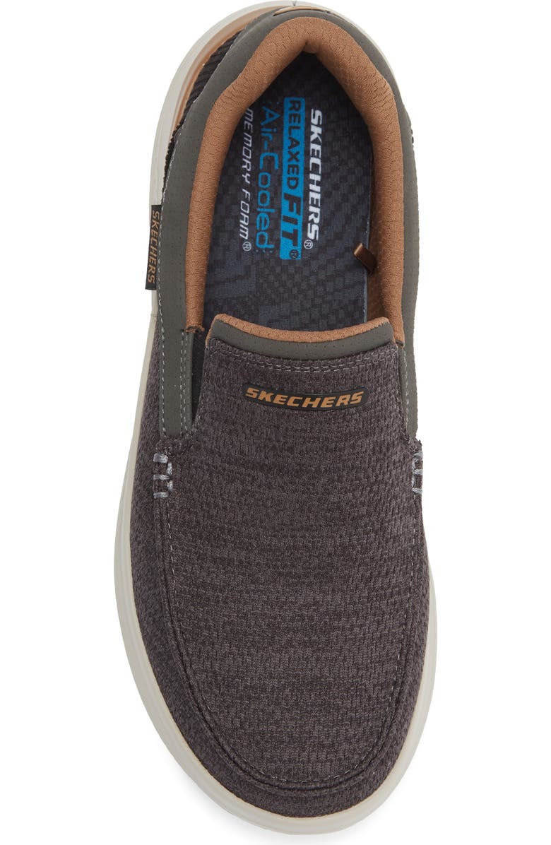 SKECHERS Hasting Fielden Slip-On Sneaker, Alternate, color, Grey/ Black