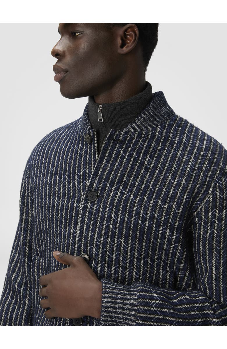 Missoni Zigzag Bomber Jacket, Alternate, color, Blue & Grey