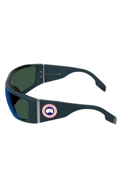 Canada Goose Hero 76mm Mask Sunglasses In Matte Blue