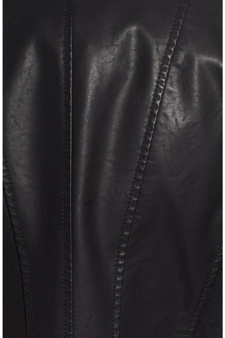 Levi's® Cowl Neck Faux Leather Jacket, Alternate, color, BLACK