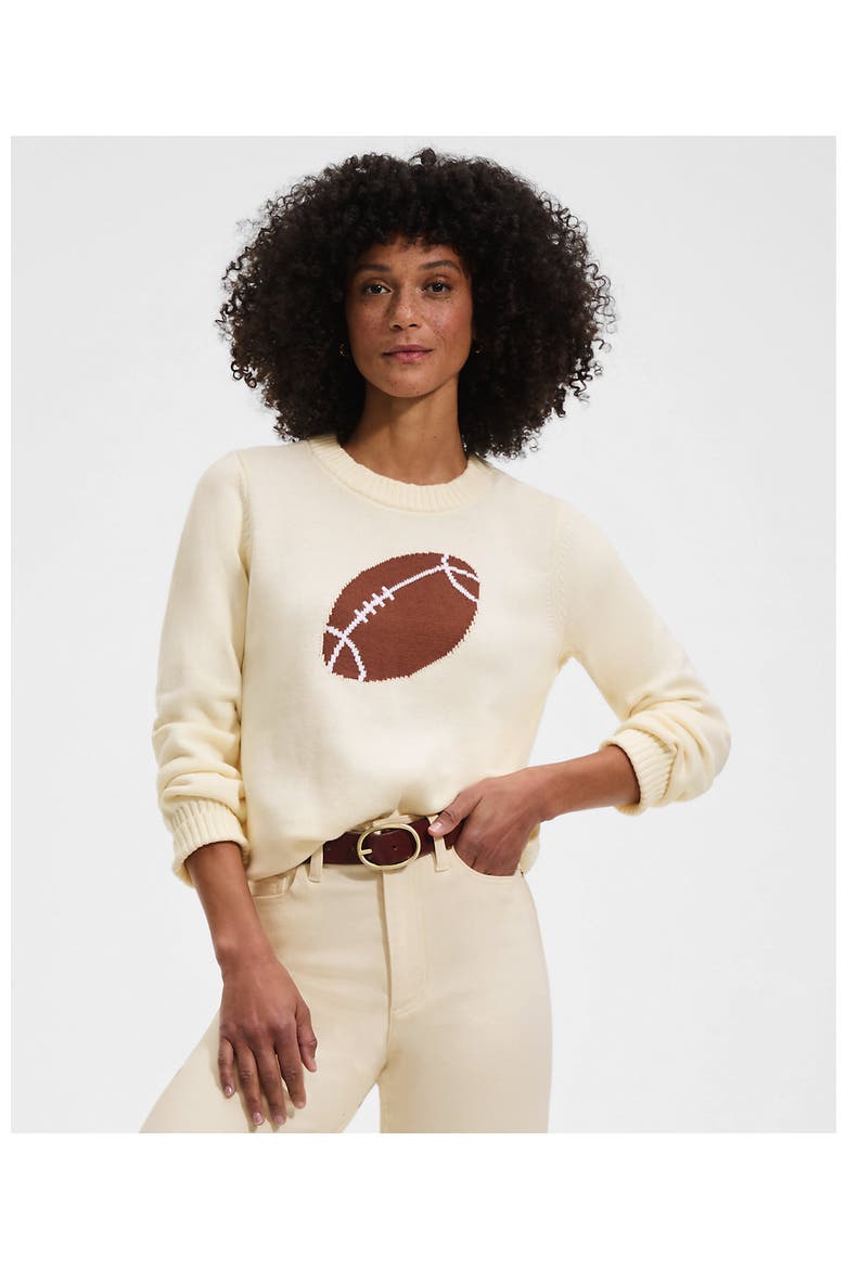 Drifter Sports Icon Sweater, Alternate, color, Football/Fresh Ivory