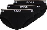 BOSS 3-Pack Power Stretch Cotton Briefs