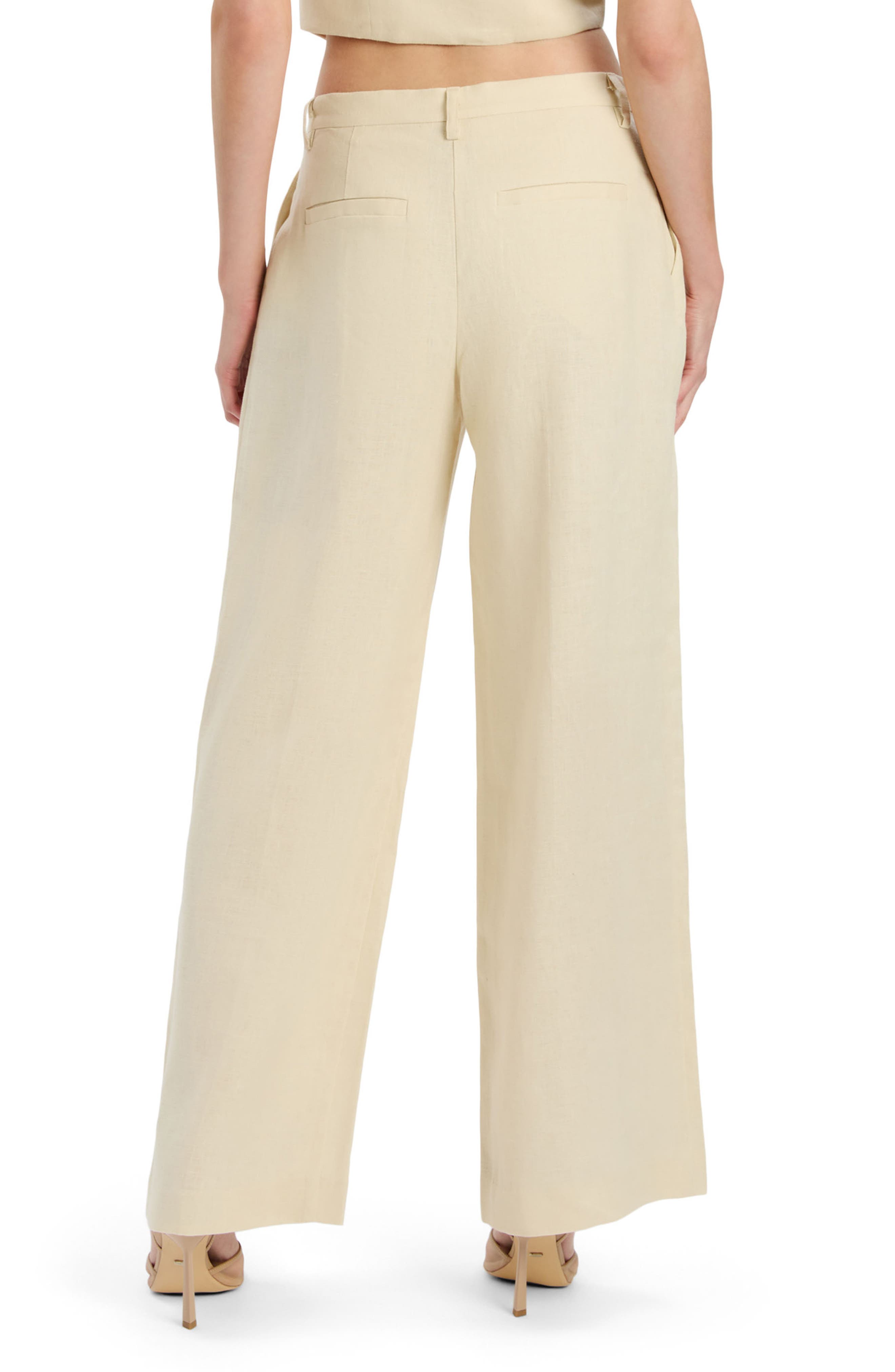 Geordy Wide Leg Linen Pants - image 4