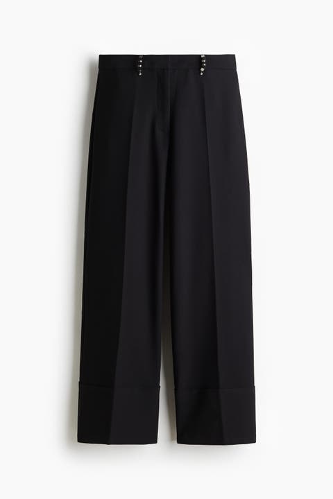 Rivet-detail Tailored Trousers