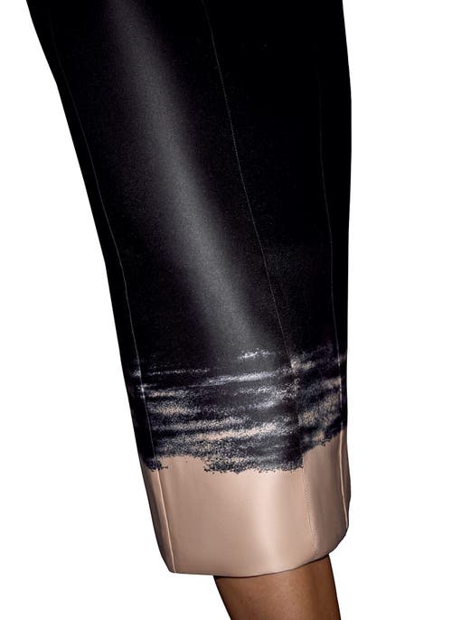 Mint Velvet Ombre Print Midi Dress In Black