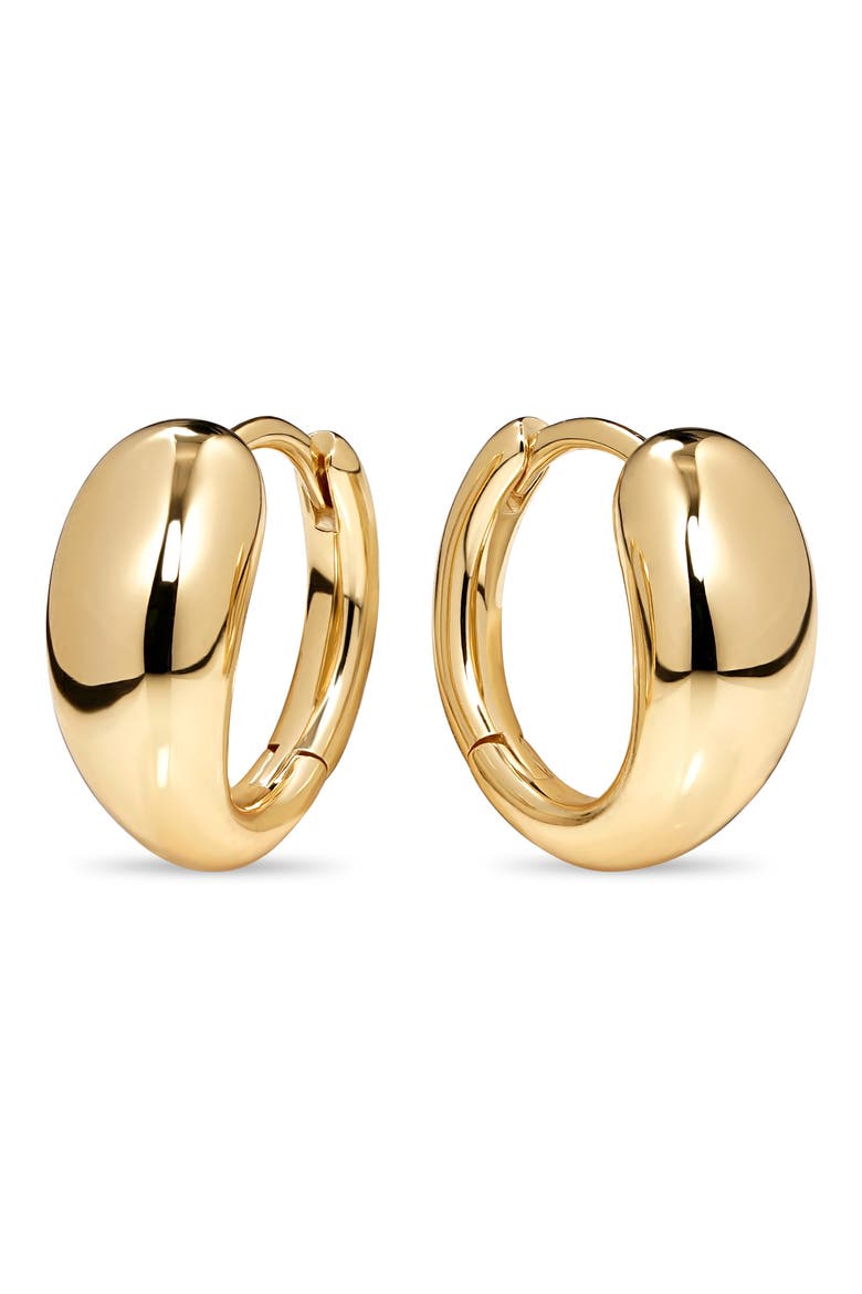 Teardrop Hoop Earrings, Main, color, GOLD