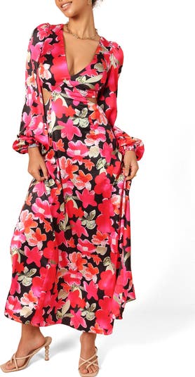 Teena Long Sleeve Cutout Maxi Dress