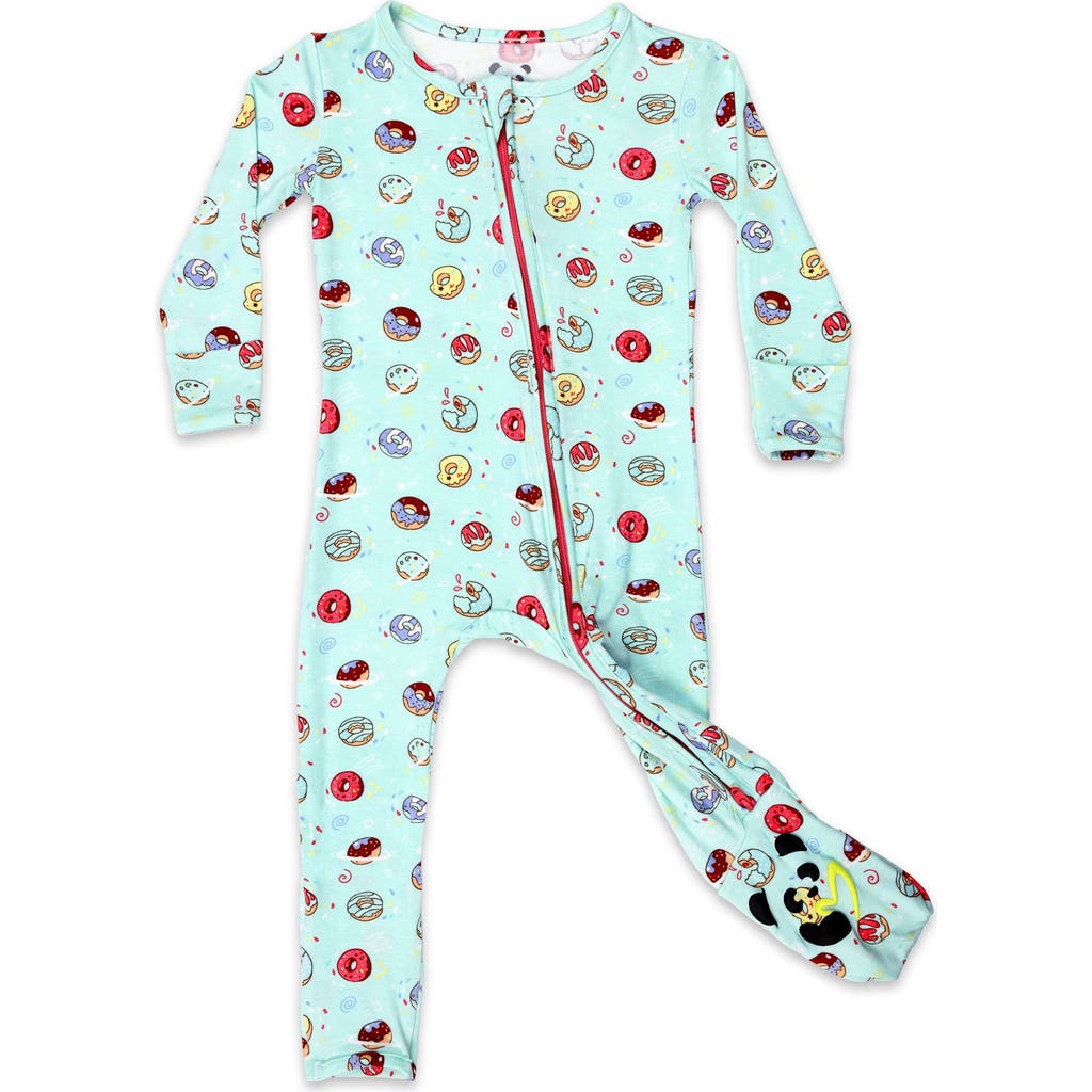 Bellabu Bear Baby Blue Space Donut Convertible Footie in Blue Donut  product