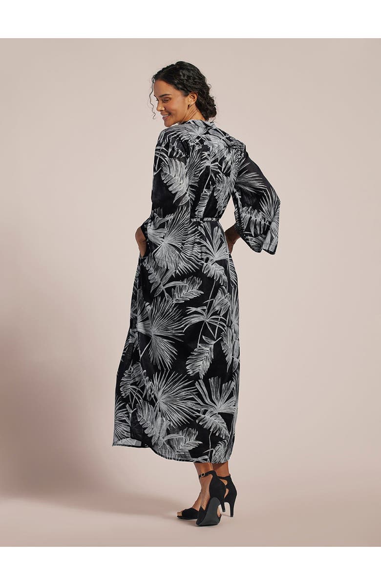 Tori Richard Chalk A Lot Hyacinth Dress, Alternate, color, Black