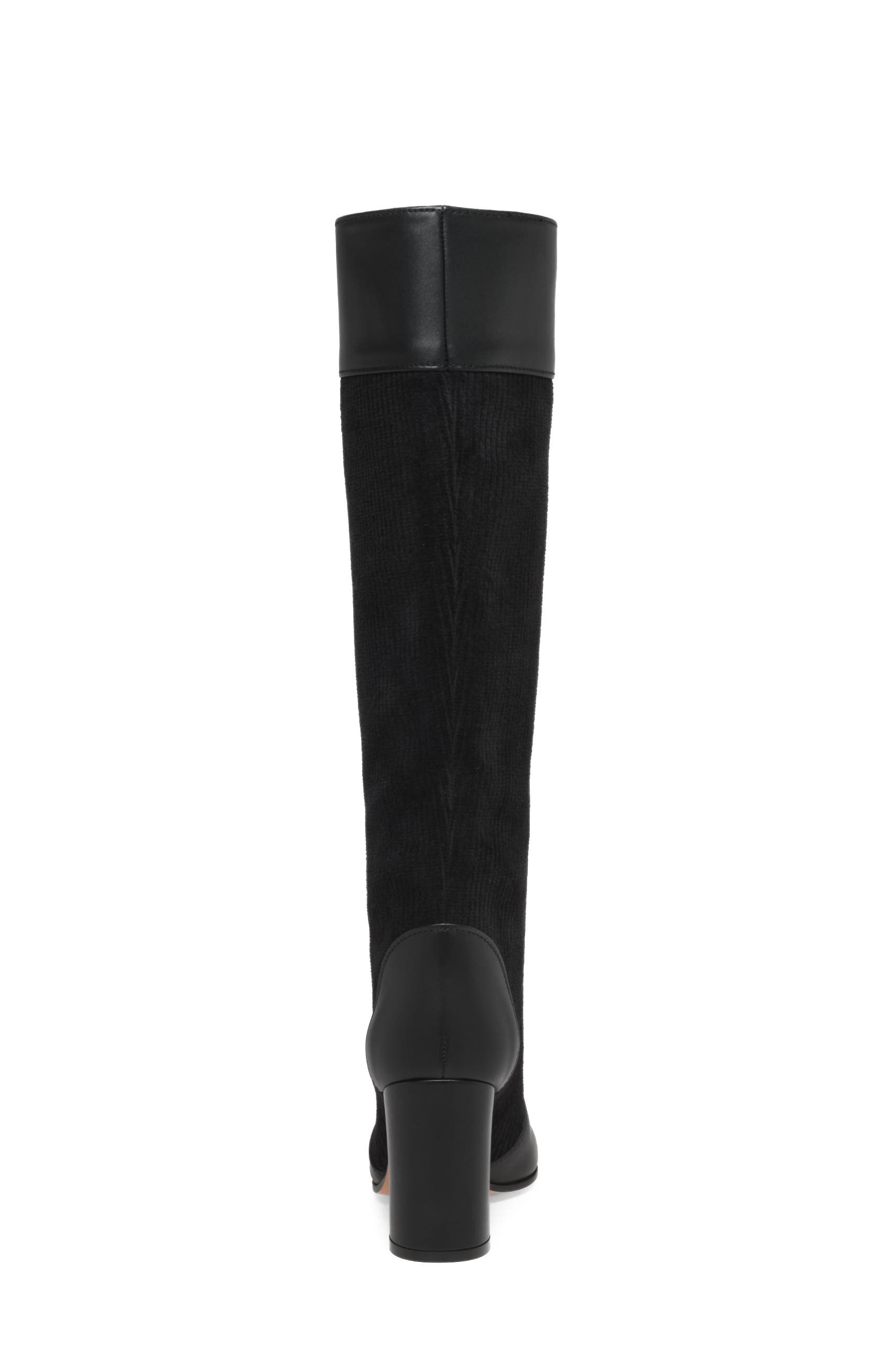 Sheffield Boots, Alternate, color, Black Calf and Fabric
