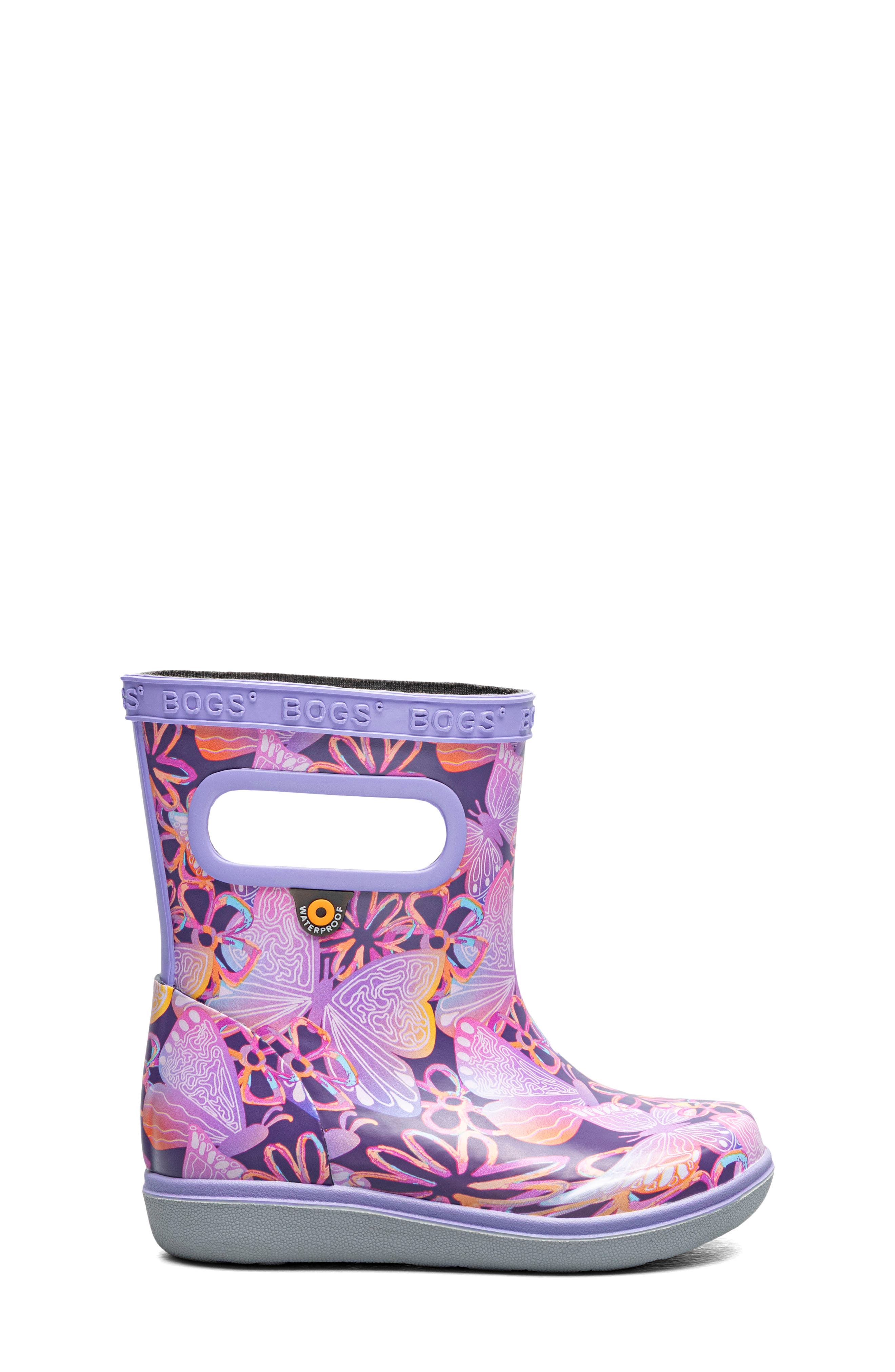 Skipper II Waterproof Rain Boot, Alternate, color, PURPLE MULTI