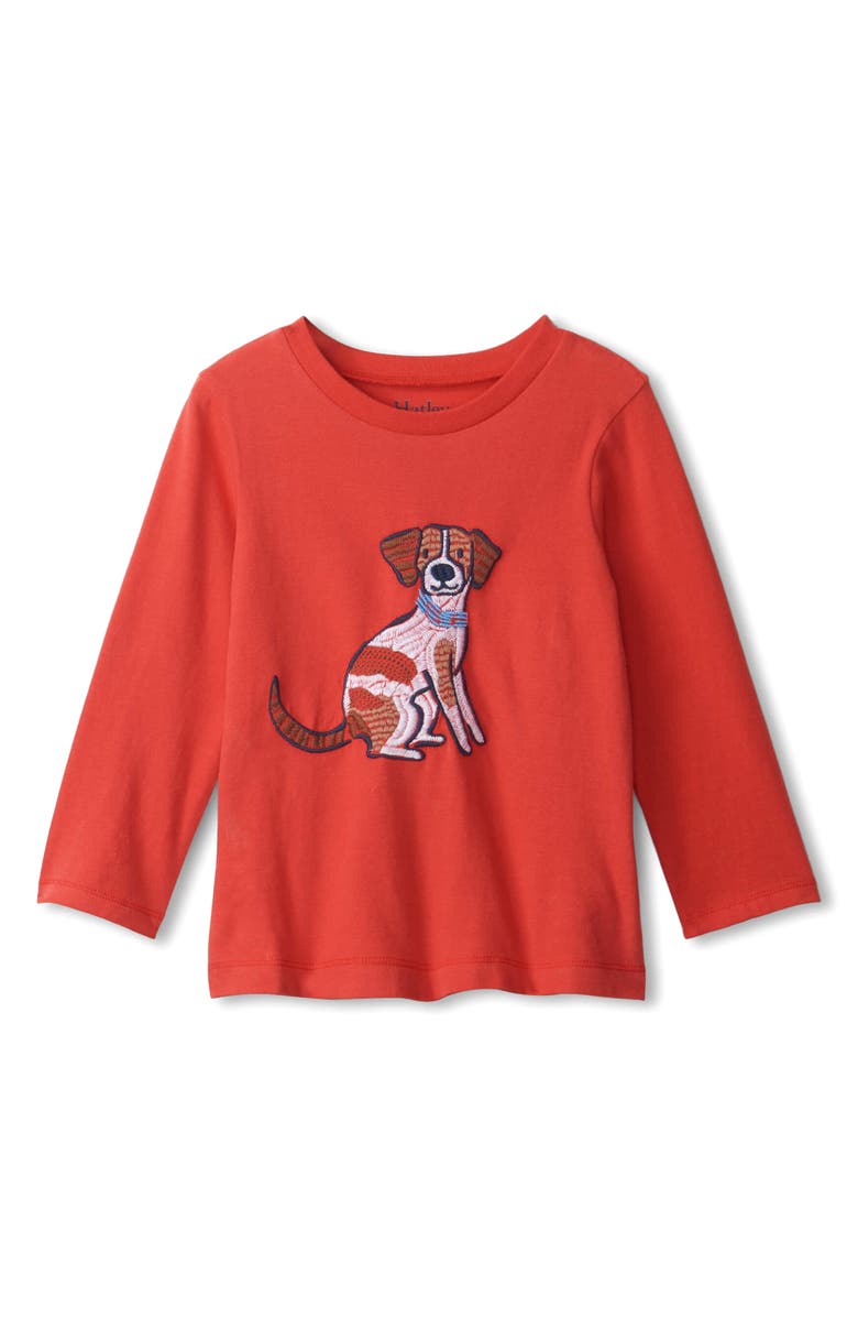 Hatley The Pups Embroidered Long Sleeve T-Shirt, Main, color,