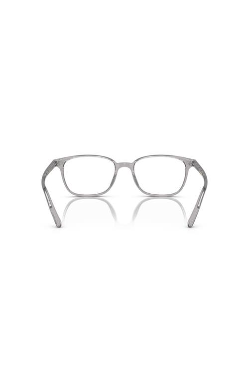 Oliver Peoples 51mm Square Optical Glasses In Gray