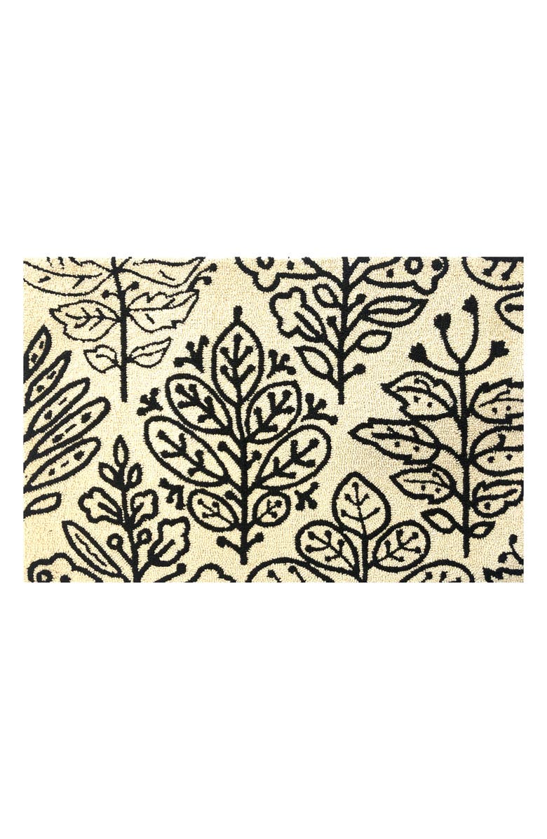 R16 HOME Botanical Tile Doormat, Main, color, Ivory Multi