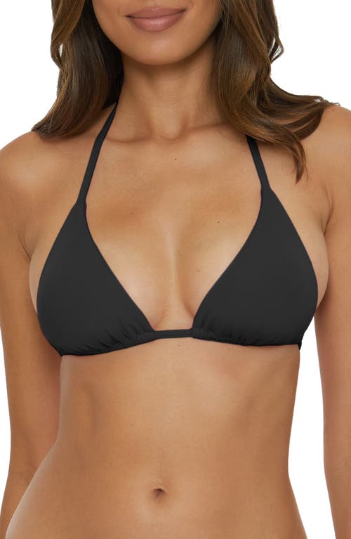 Becca Color Code Triangle Bikini Top In Black