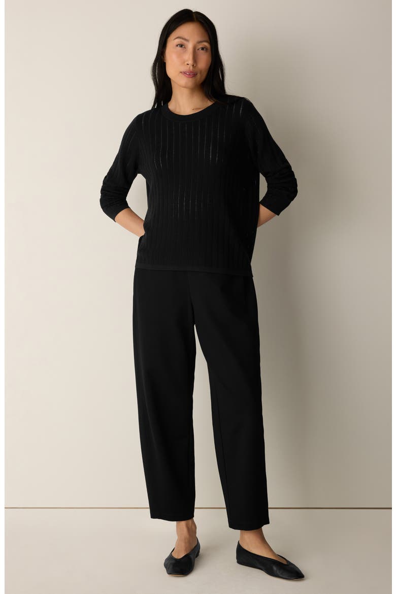 Stretch Ankle Lantern Pants, Alternate, color, BLACK