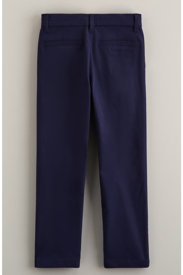 Kids' Flat Front Twill Chinos, Alternate, color, NAVY PEACOAT