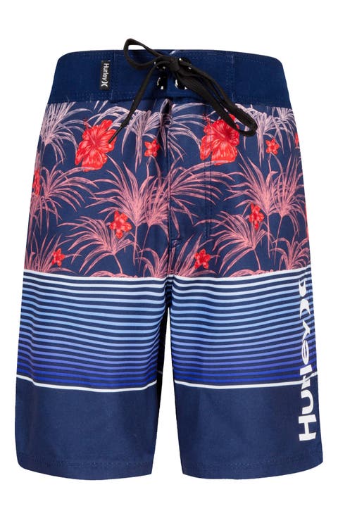 Kids' Americana Floral Board Shorts (Little Kid)