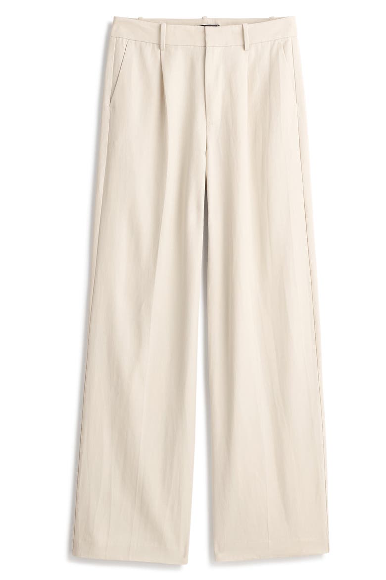 Slouchy Straight Leg Twill Pants, Alternate, color, MUTED STONE