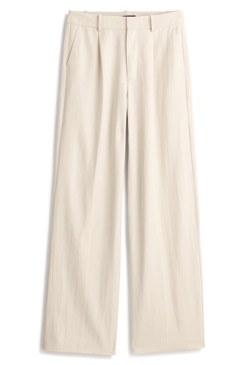 Madewell Slouchy Straight Leg Twill Pants, Alternate, color, Muted Stone