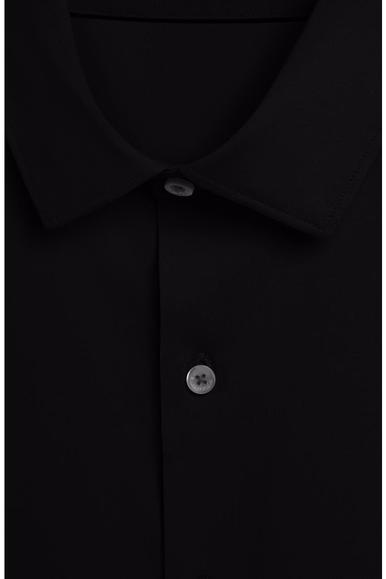 Miles OoohCotton® Short Sleeve Button-Up Shirt, Alternate, color, BLACK