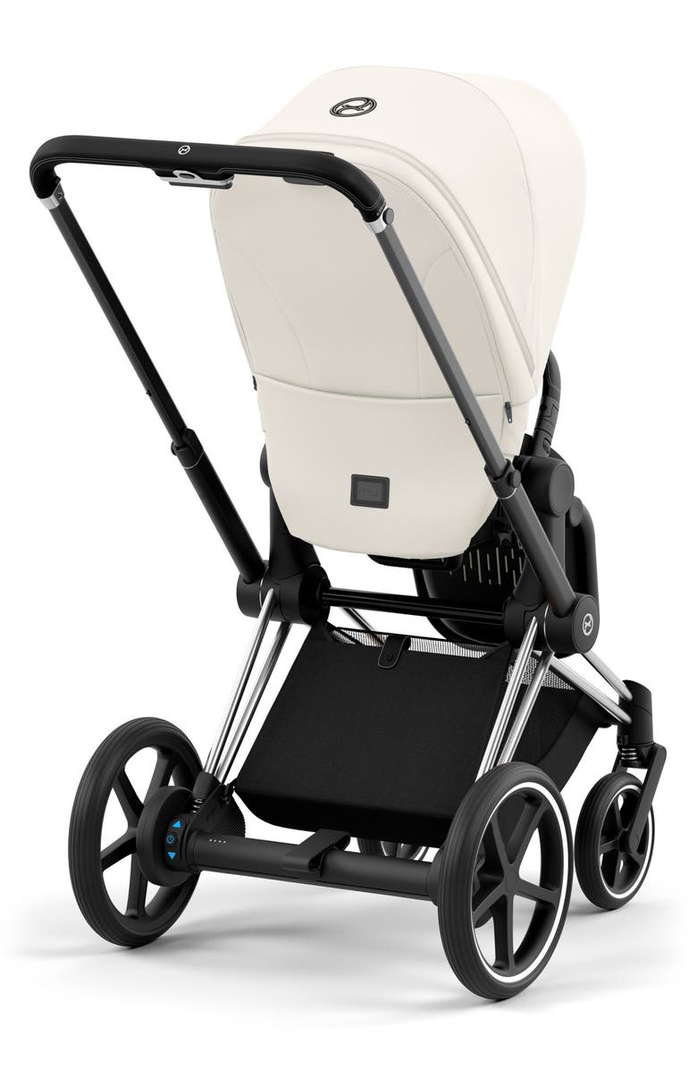 CYBEX e-PRIAM 2 Electronic Smart Stroller, Alternate, color, Off White/ Black