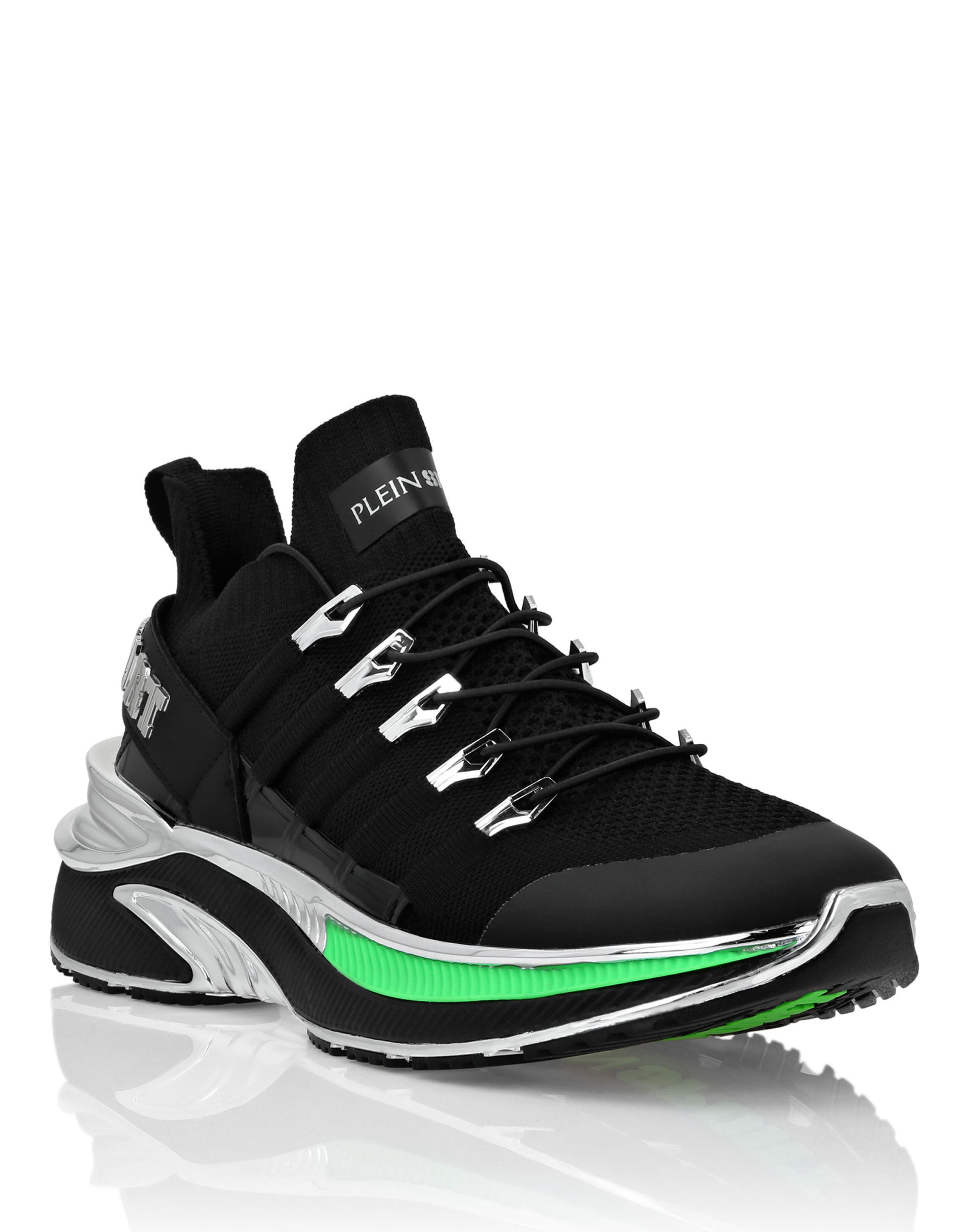 Runner Chrome Surfer Unisex, Alternate, color, black+greenfluo
