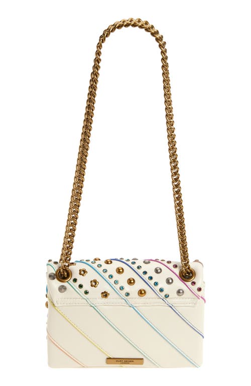 Kurt Geiger London Mini Kensington Leather Convertible Shoulder Bag In Brown