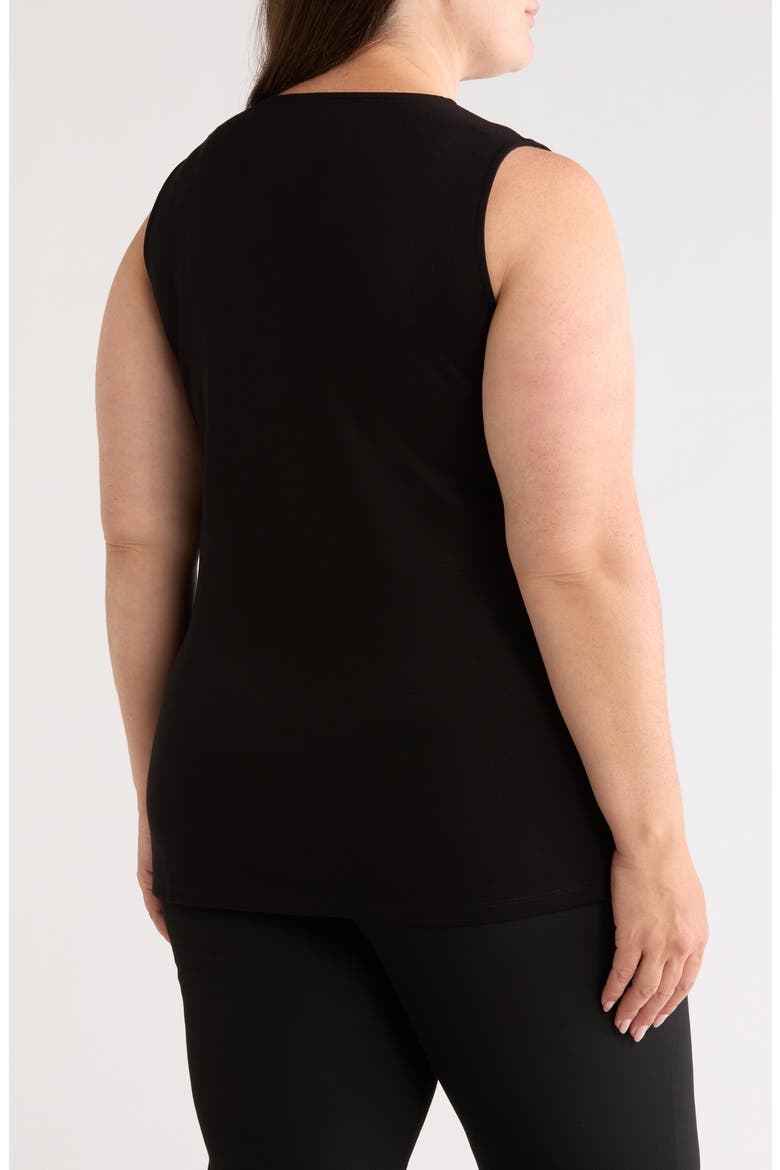 Grommet Detail Shell, Alternate, color, ANNE BLACK