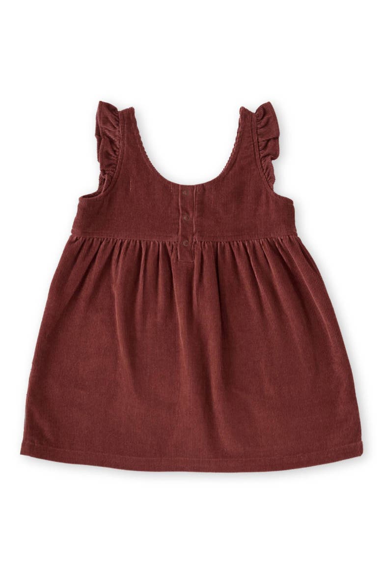 Organic Cotton Corduroy Pinafore Dress, Alternate, color, MULBERRY
