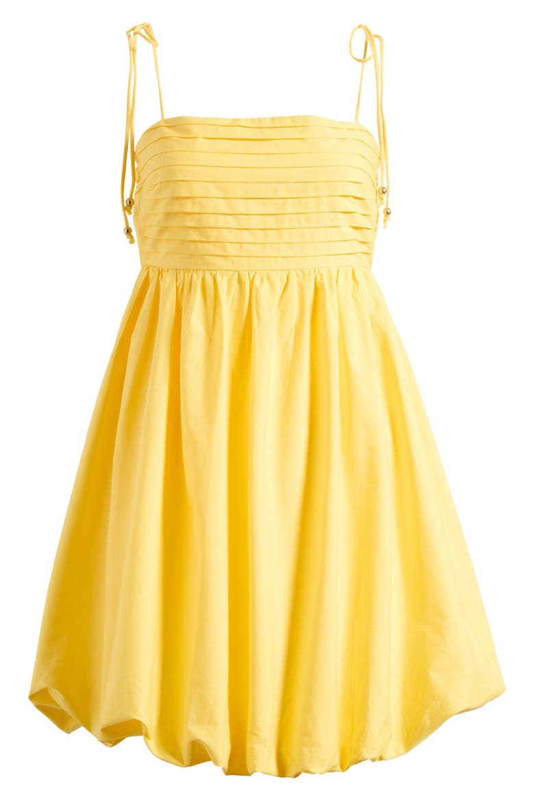 Bubble Hem Babydoll Minidress, Alternate, color, YELLOW