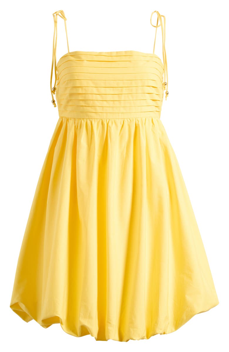 Lipsy Bubble Hem Babydoll Minidress, Alternate, color, Yellow