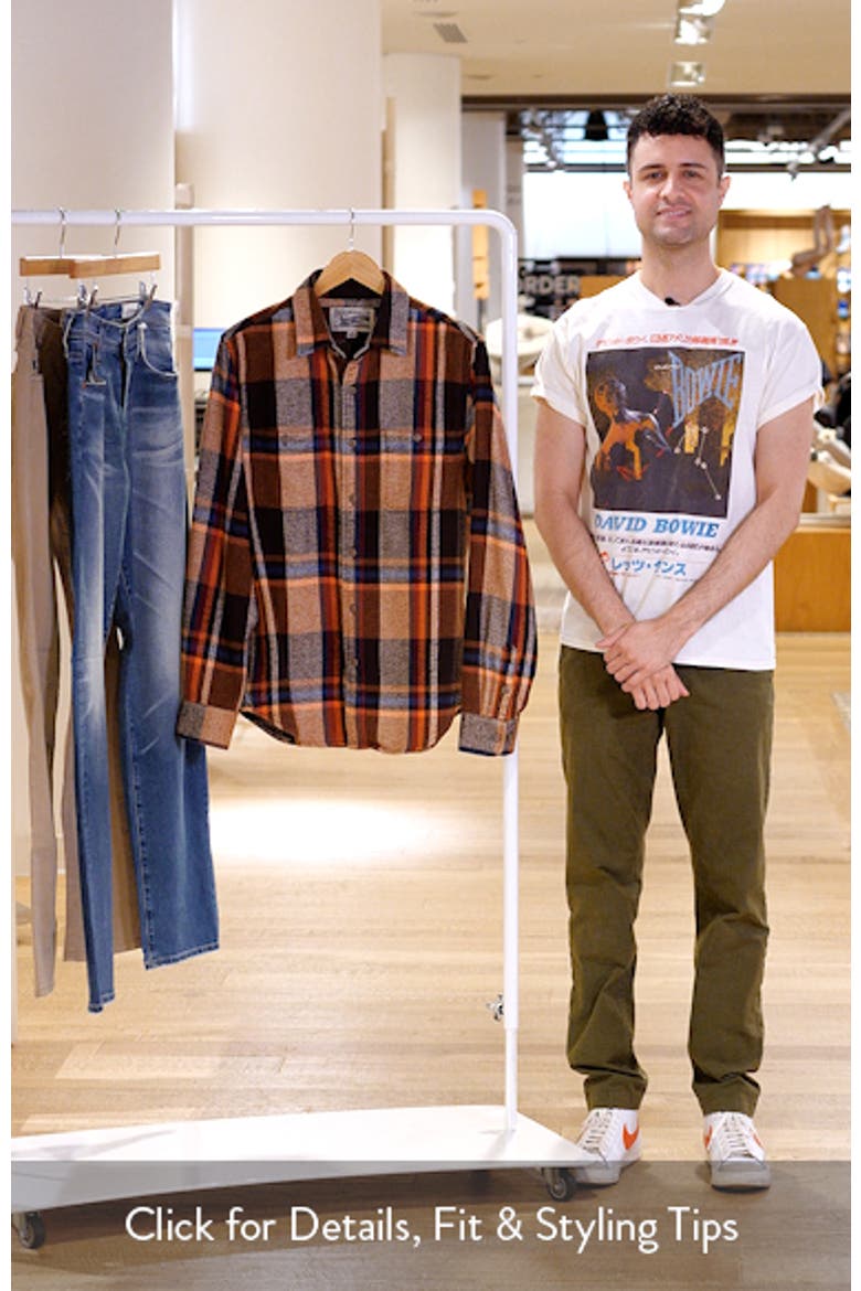 Plaid Flannel Button-Up Work Shirt video