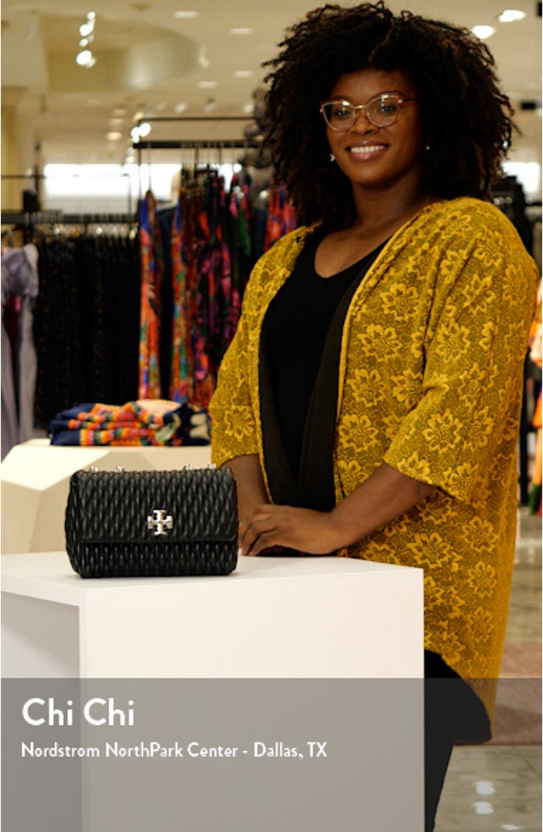 Kira Ruched Small Leather Convertible Shoulder Bag, sales video thumbnail