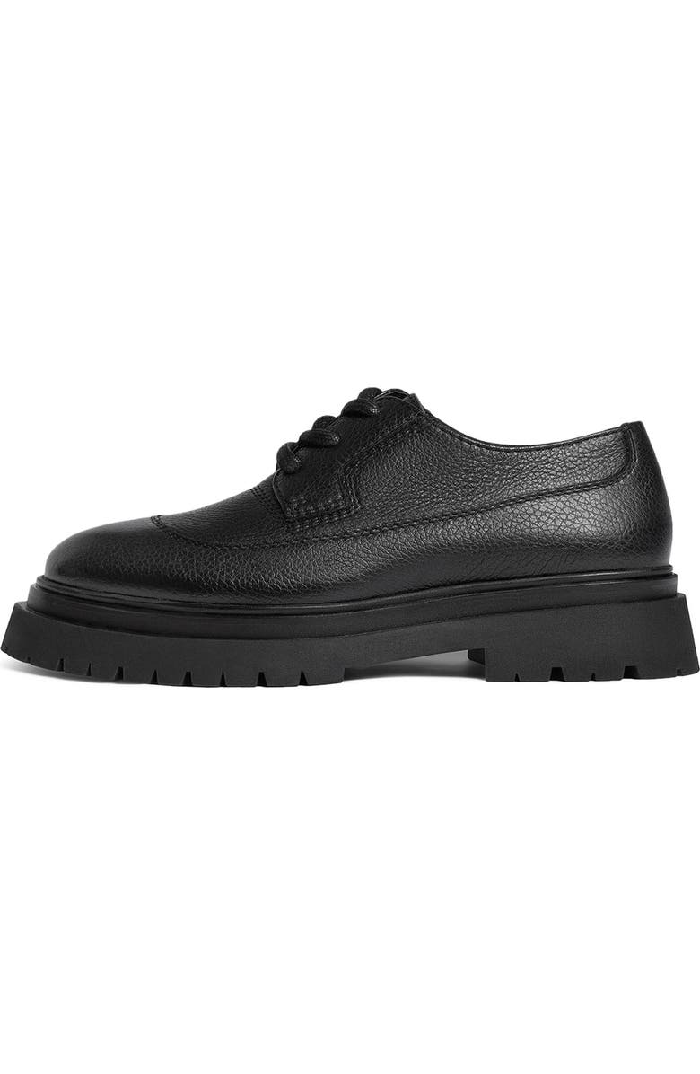 Manière De Voir Rennes Pebbled Leather Derby Shoe, Alternate, color,