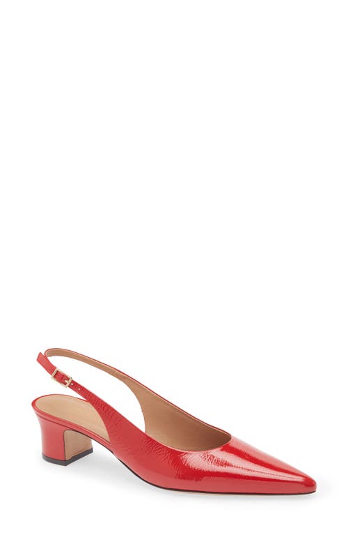 Mansur Gavriel Slingback Heels Poppy In Poppy