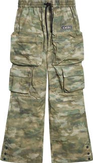 AMIRI Camo Print Drawstring Cargo Pants